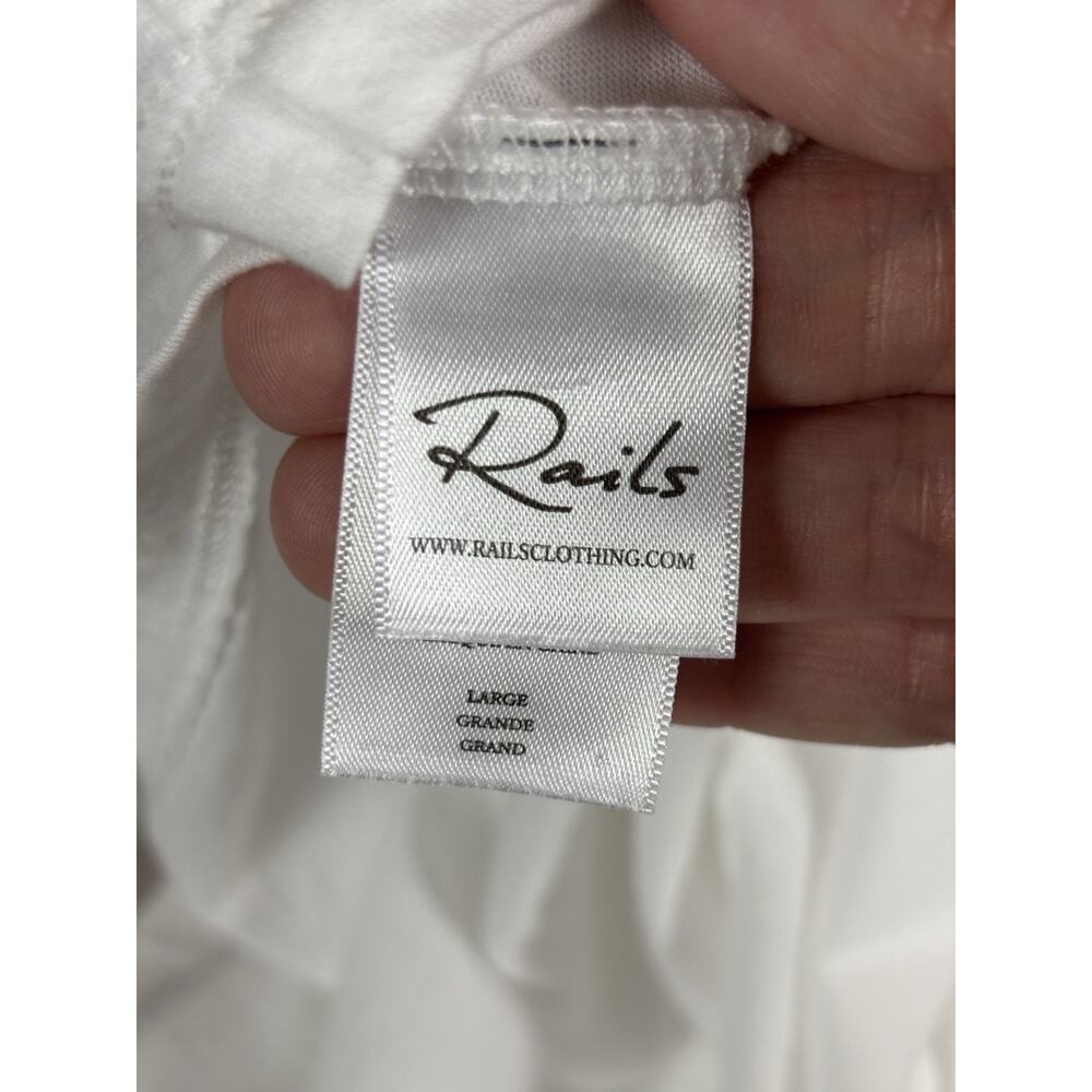 Rails Laurel Tee White Large Stretch Short Sleeve… - image 6